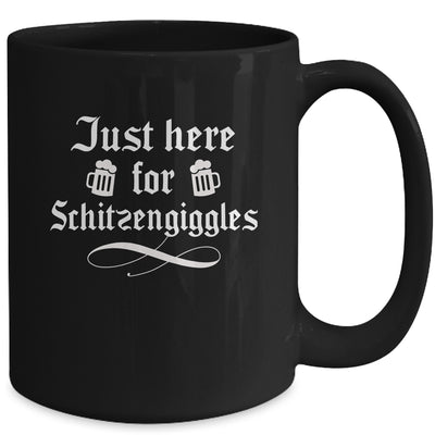 Oktoberfest Here For Schitzengiggles Funny German Men Women Mug | teecentury