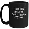 Oktoberfest Here For Schitzengiggles Funny German Men Women Mug | teecentury
