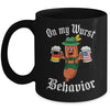Oktoberfest On My Wurst Behavior Funny German Sausage Men Mug | teecentury