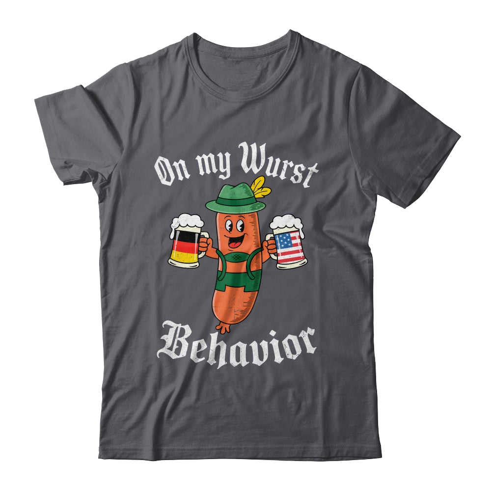 Oktoberfest On My Wurst Behavior Funny German Sausage Men Shirt & Hoodie | teecentury