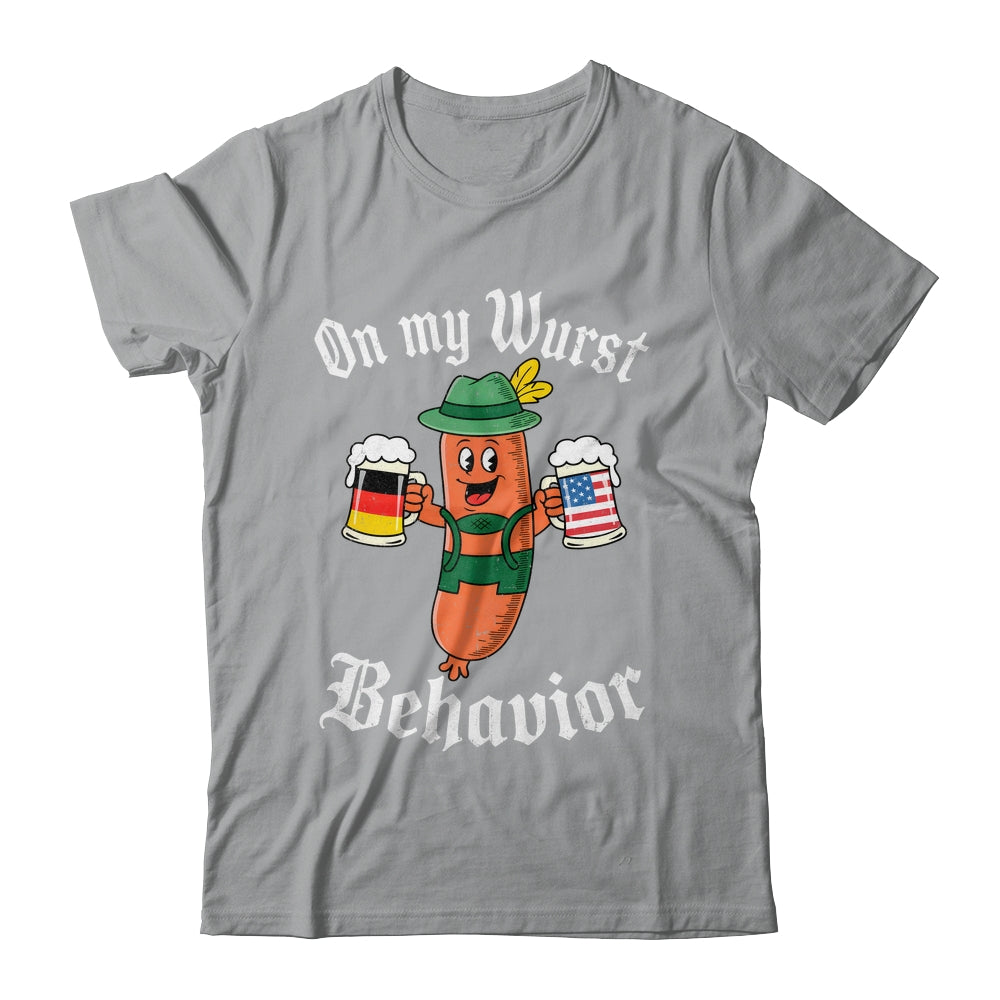 Oktoberfest On My Wurst Behavior Funny German Sausage Men Shirt & Hoodie | teecentury