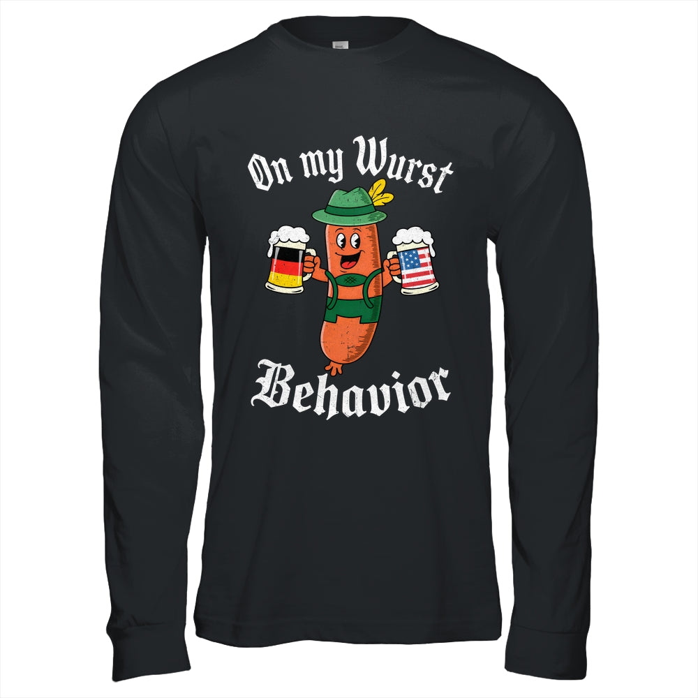 Oktoberfest On My Wurst Behavior Funny German Sausage Men Shirt & Hoodie | teecentury