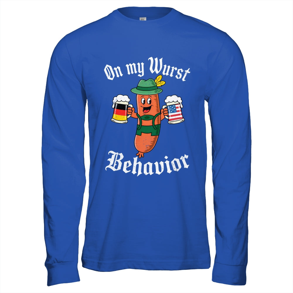 Oktoberfest On My Wurst Behavior Funny German Sausage Men Shirt & Hoodie | teecentury
