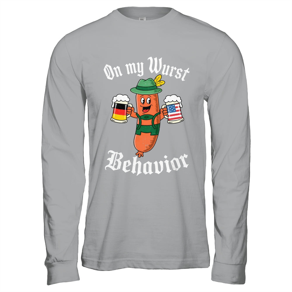 Oktoberfest On My Wurst Behavior Funny German Sausage Men Shirt & Hoodie | teecentury