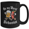 Oktoberfest On My Wurst Behavior German Beer Sausage Adults Mug | teecentury