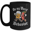 Oktoberfest On My Wurst Behavior German Beer Sausage Adults Mug | teecentury