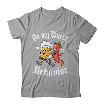 Oktoberfest On My Wurst Behavior German Beer Sausage Adults Shirt & Hoodie | teecentury