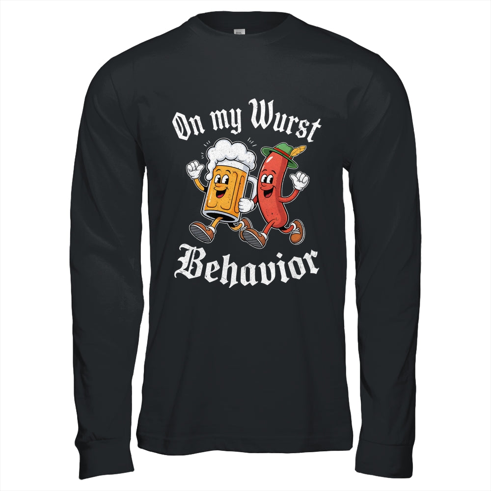 Oktoberfest On My Wurst Behavior German Beer Sausage Adults Shirt & Hoodie | teecentury