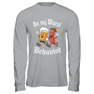 Oktoberfest On My Wurst Behavior German Beer Sausage Adults Shirt & Hoodie | teecentury