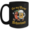 Oktoberfest On My Wurst Behaviour German Beer Sausage Adults Mug | teecentury