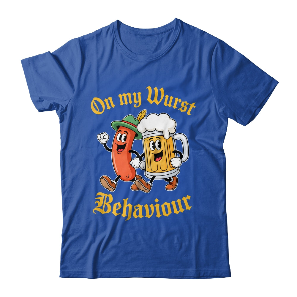 Oktoberfest On My Wurst Behaviour German Beer Sausage Adults Shirt & Hoodie | teecentury