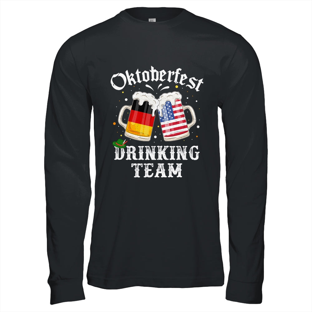 Oktoberfest Squad Drinking Team Beer German American Flag Shirt & Hoodie | teecentury