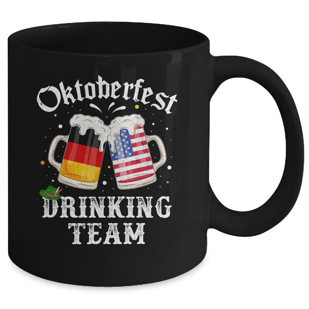 Oktoberfest Squad Drinking Team Beer German American Flag Mug | teecentury