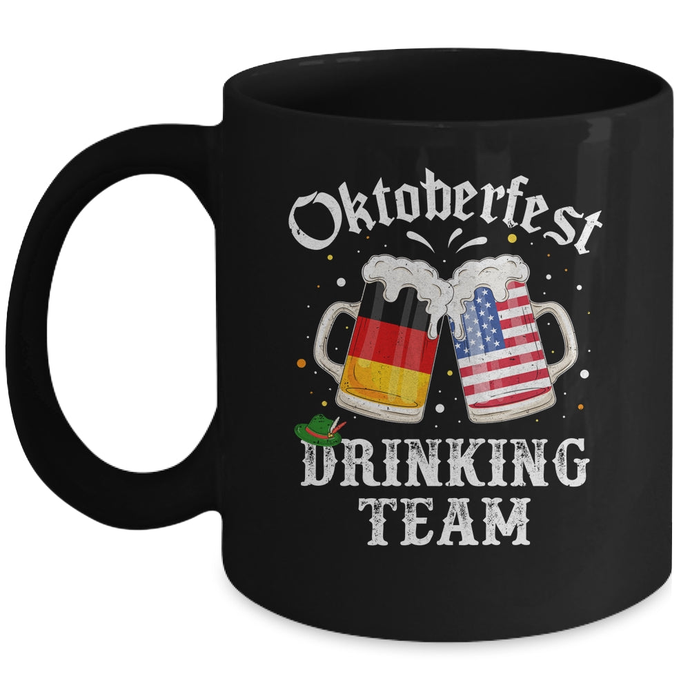 Oktoberfest Squad Drinking Team Beer German American Flag Mug | teecentury
