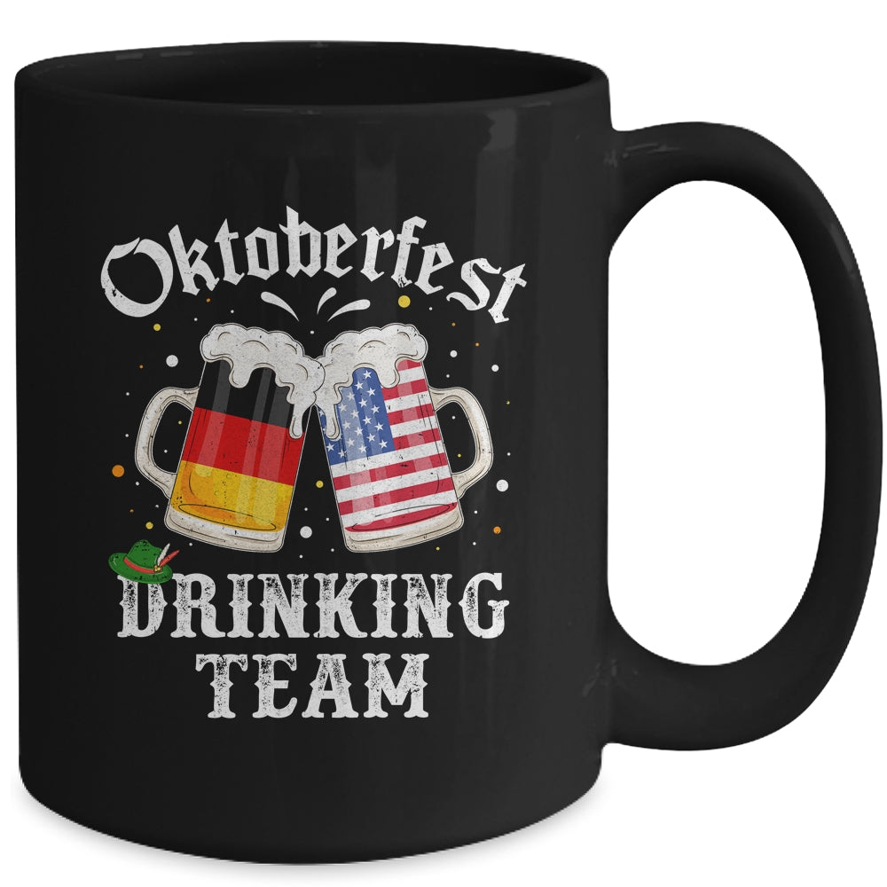 Oktoberfest Squad Drinking Team Beer German American Flag Mug | teecentury