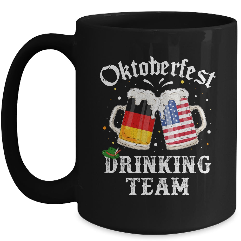 Oktoberfest Squad Drinking Team Beer German American Flag Mug | teecentury