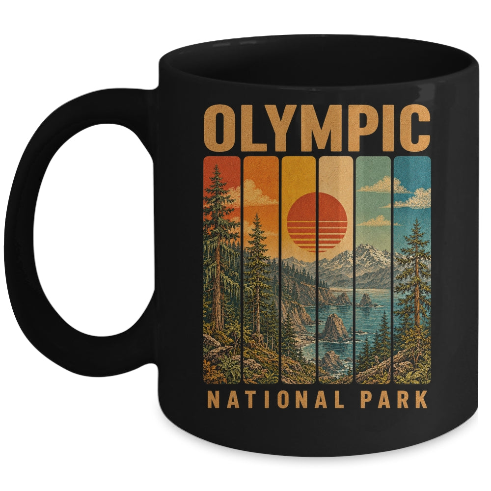 Olympic National Park Washington Usa Outdoor Vintage Hiking Mug | teecentury