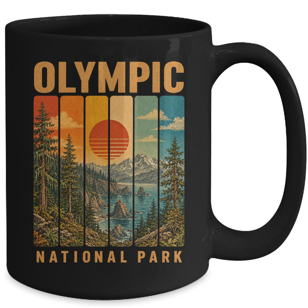 Olympic National Park Washington Usa Outdoor Vintage Hiking Mug | teecentury