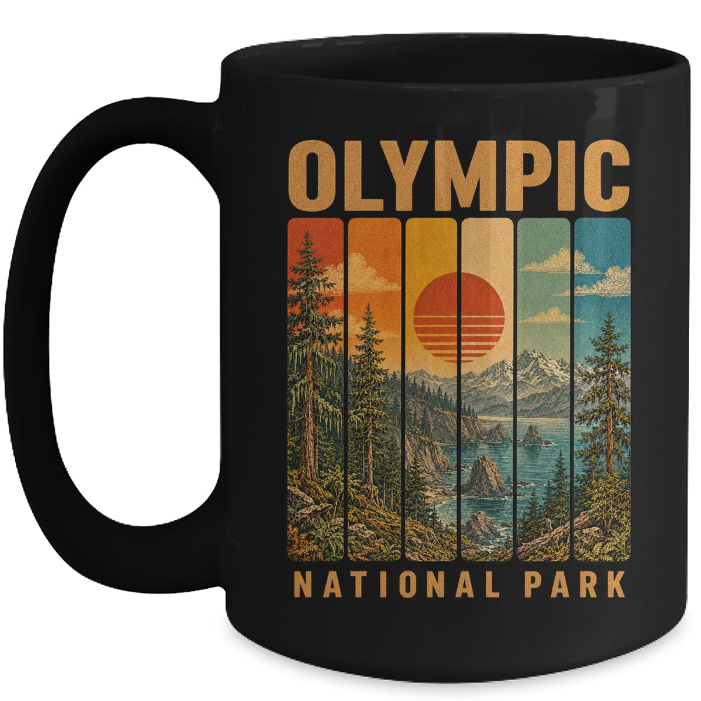 Olympic National Park Washington Usa Outdoor Vintage Hiking Mug | teecentury