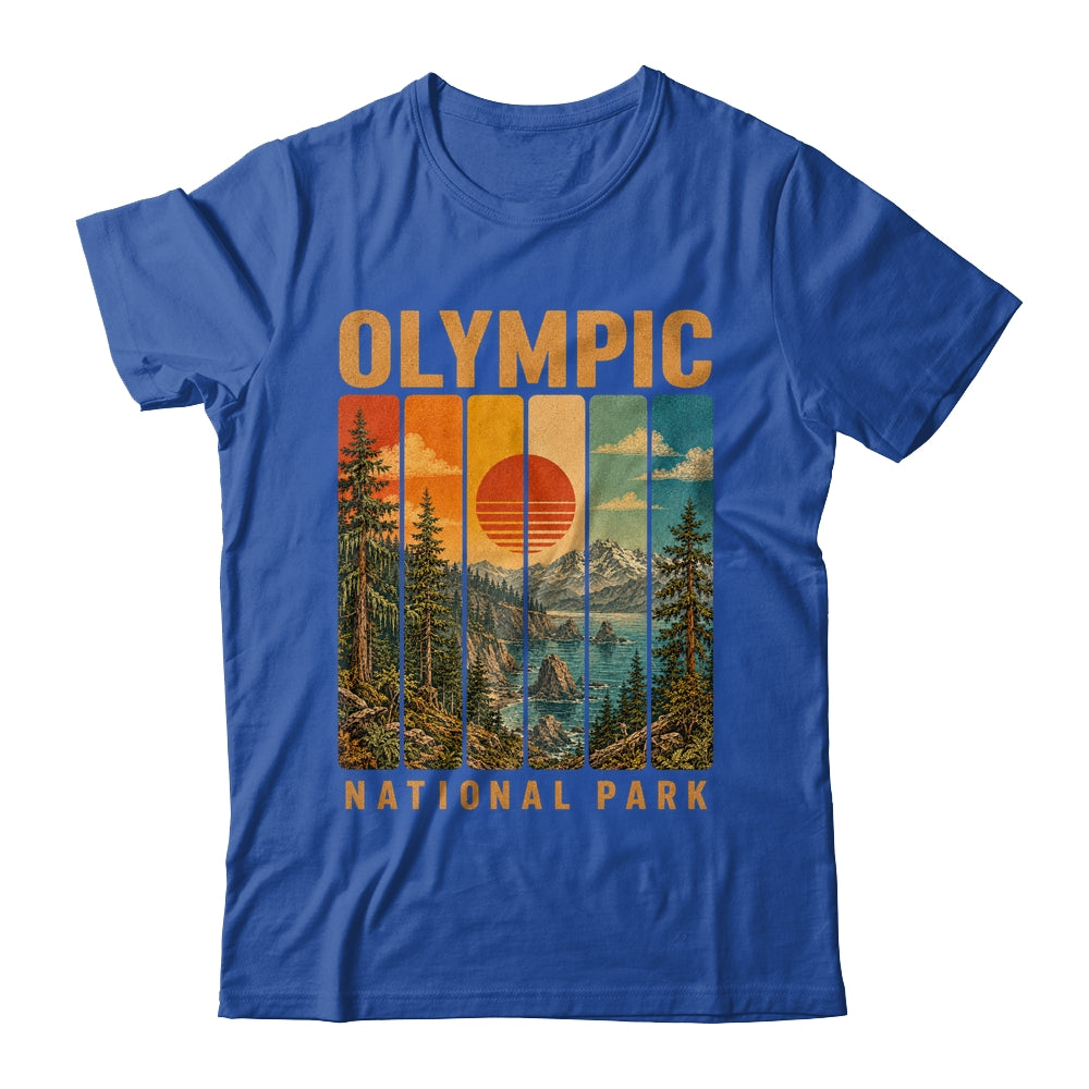 Olympic National Park Washington Usa Outdoor Vintage Hiking Shirt & Tank Top | teecentury