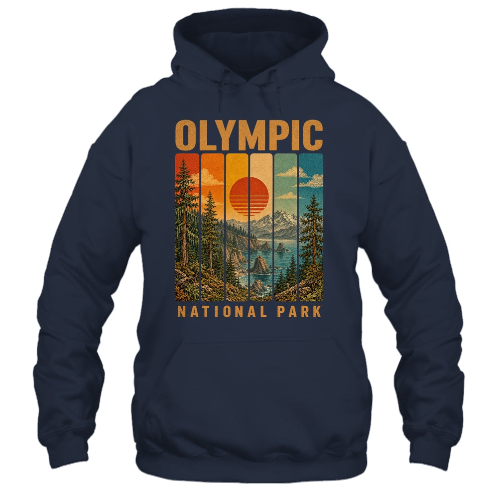 Olympic National Park Washington Usa Outdoor Vintage Hiking Shirt & Tank Top | teecentury