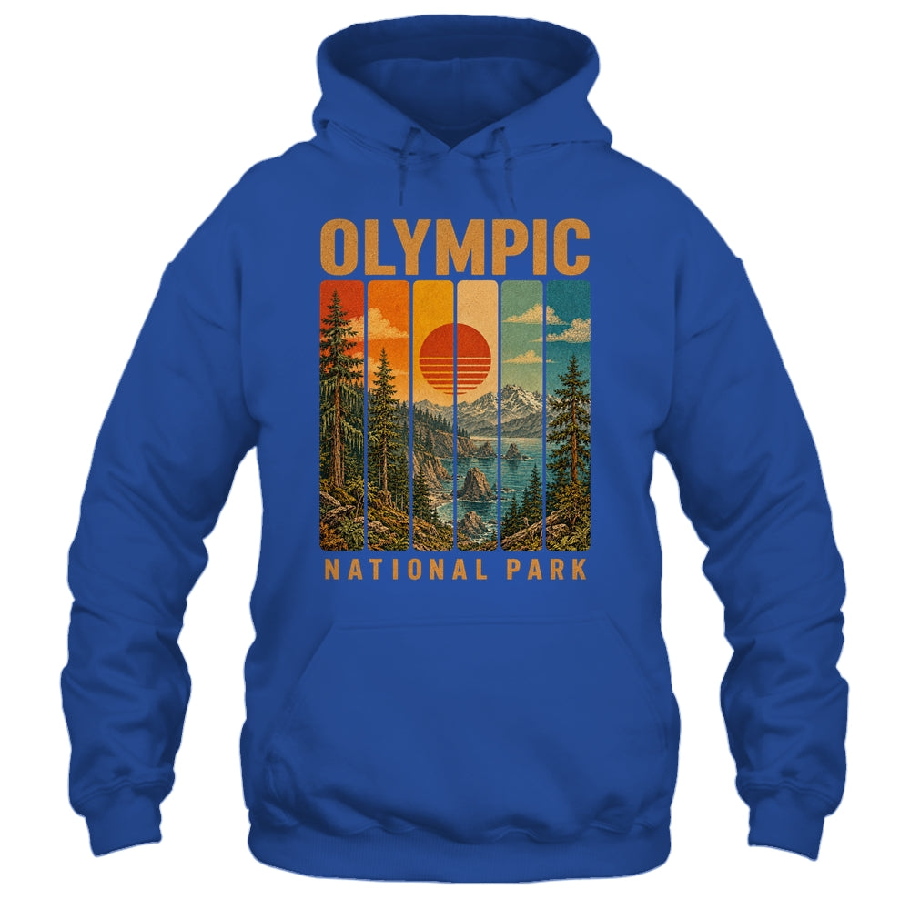 Olympic National Park Washington Usa Outdoor Vintage Hiking Shirt & Tank Top | teecentury