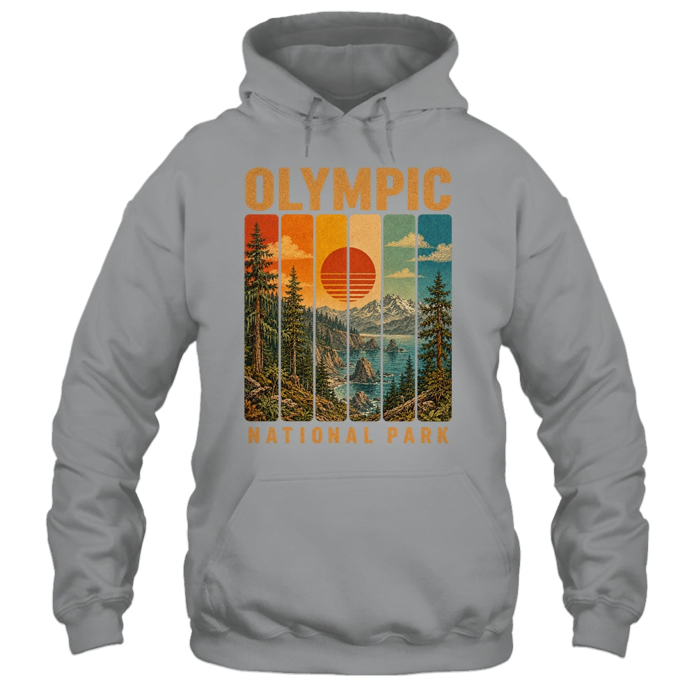 Olympic National Park Washington Usa Outdoor Vintage Hiking Shirt & Tank Top | teecentury