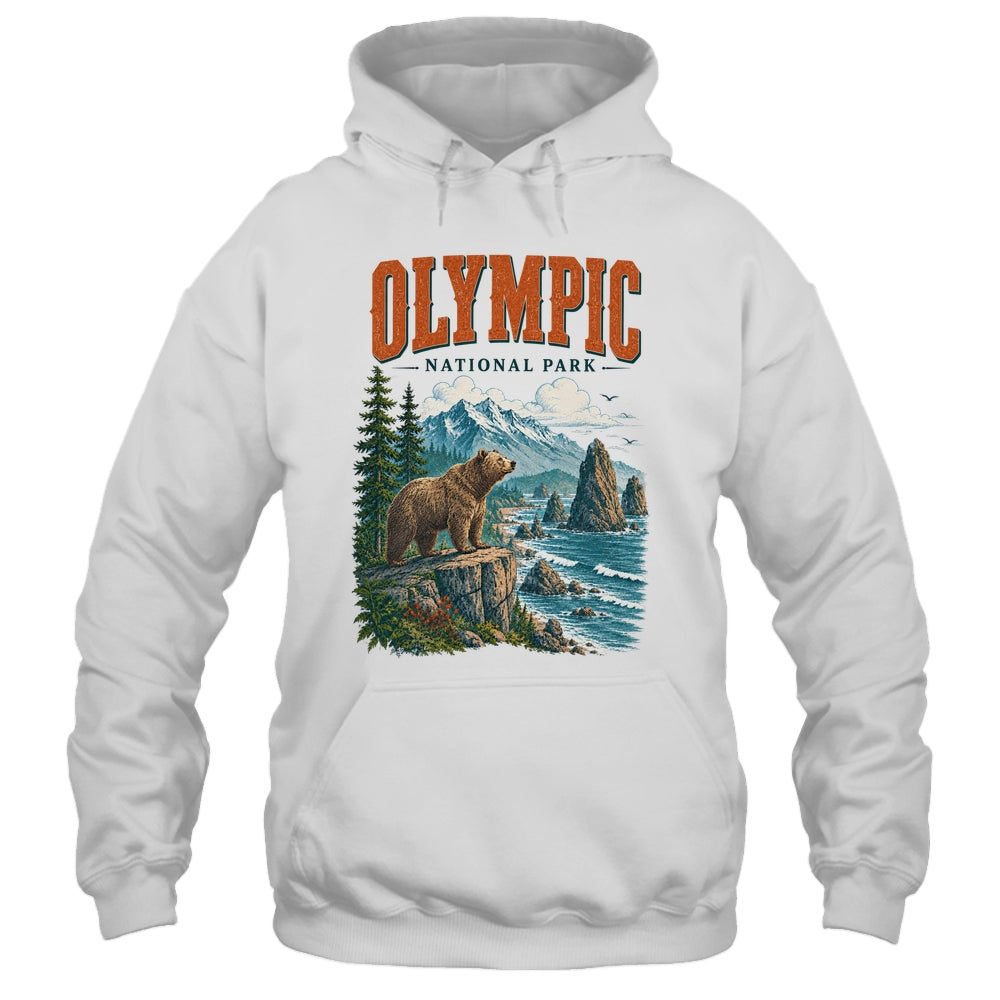 Olympic National Park Washington Vintage Nature Hiking Shirt & Tank Top | teecentury