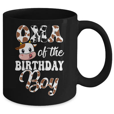 Oma Of The Birthday Boy Cow Farm 1st Birthday Boy Mug | teecentury