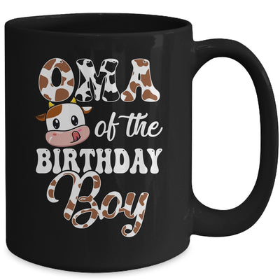 Oma Of The Birthday Boy Cow Farm 1st Birthday Boy Mug | teecentury