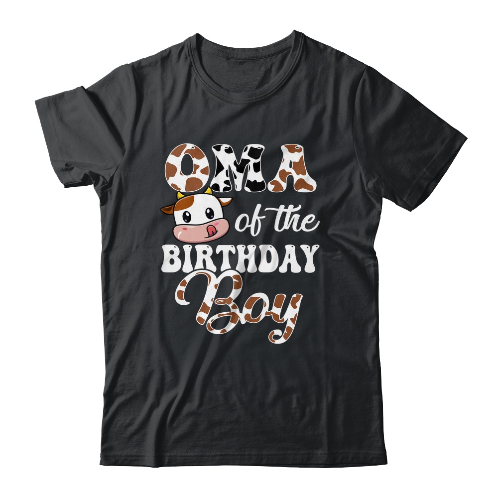 Oma Of The Birthday Boy Cow Farm 1st Birthday Boy Shirt & Hoodie | teecentury
