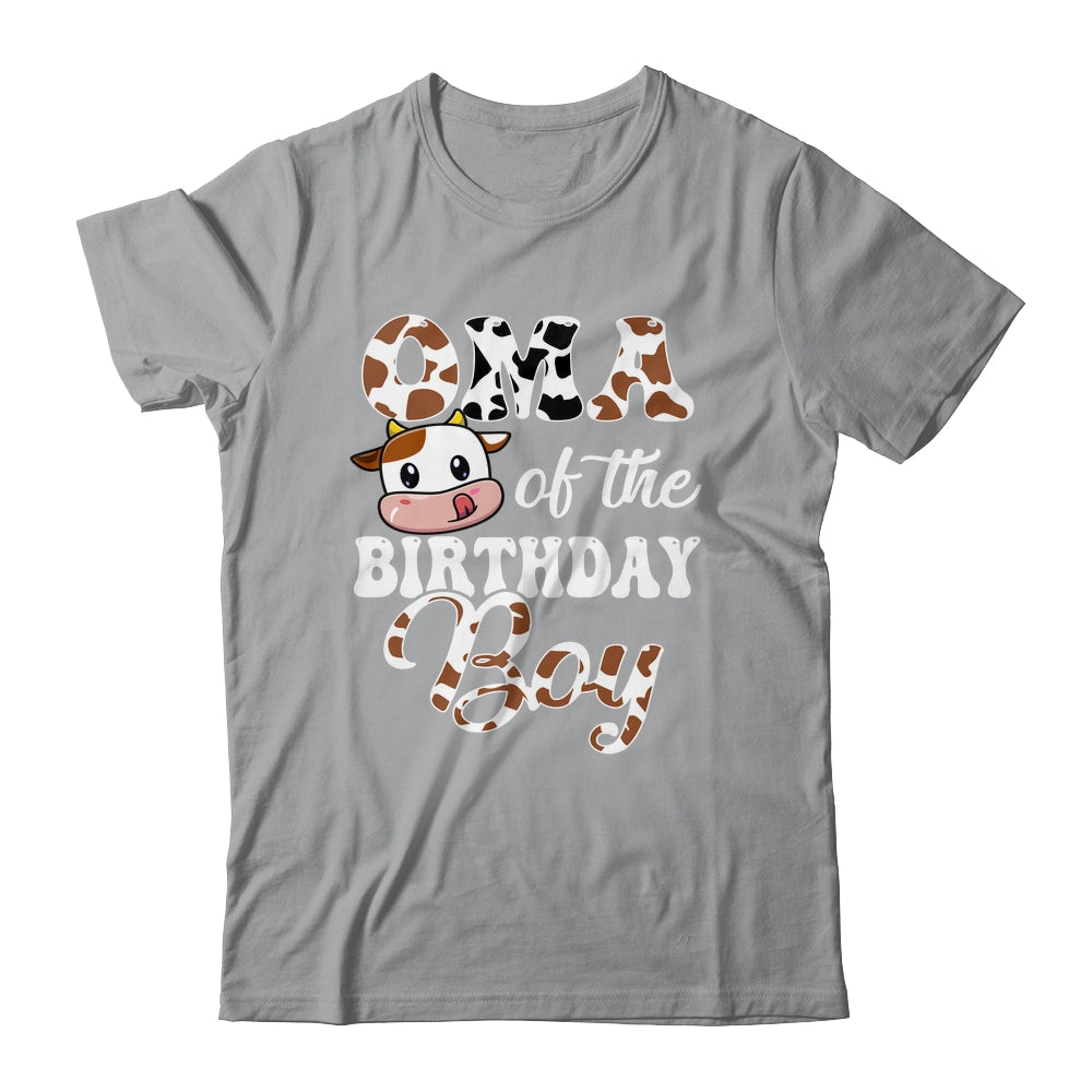 Oma Of The Birthday Boy Cow Farm 1st Birthday Boy Shirt & Hoodie | teecentury