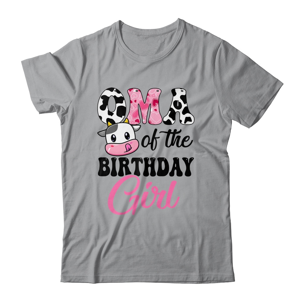 Oma Of The Birthday Girl Cow Farm 1st Birthday Girl Shirt & Hoodie | teecentury