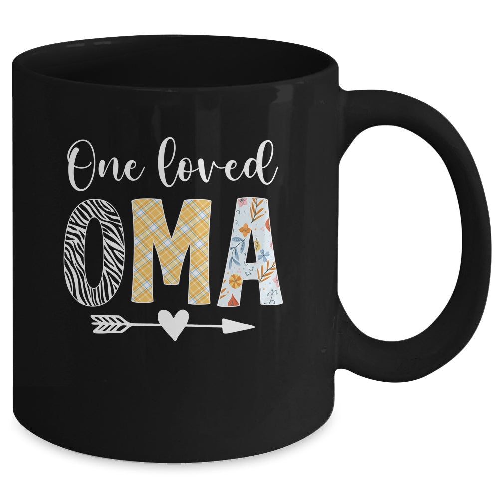 Oma Women Cute Design One Loved Oma Mother's Day Mug | teecentury