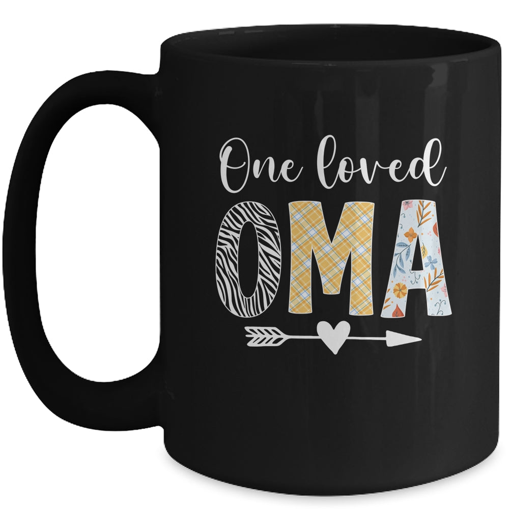 Oma Women Cute Design One Loved Oma Mother's Day Mug | teecentury