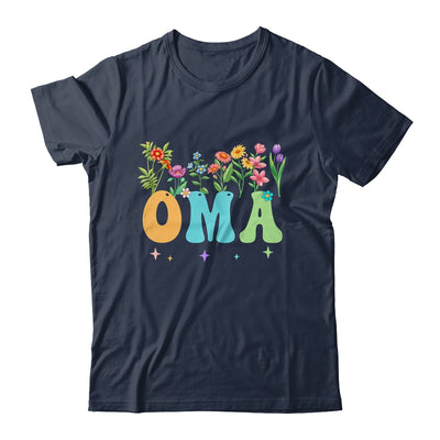 Oma Women Wildflower Floral Design Oma Mothers Day Shirt & Tank Top | teecentury