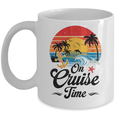 On Cruise Time Coconut Tree Graphic Summer Vacation Cruising Mug | teecentury