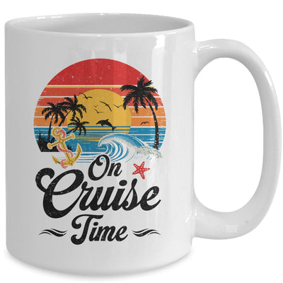 On Cruise Time Coconut Tree Graphic Summer Vacation Cruising Mug | teecentury