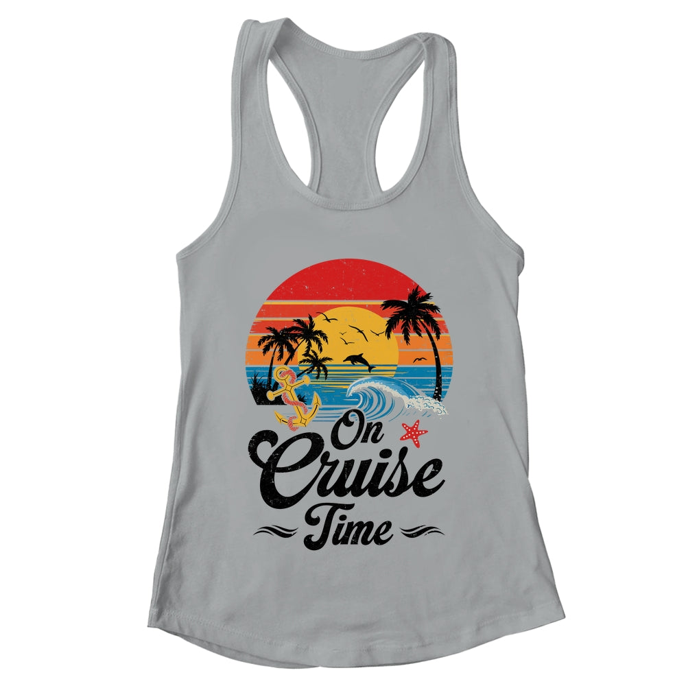 On Cruise Time Coconut Tree Graphic Summer Vacation Cruising Shirt & Tank Top | teecentury
