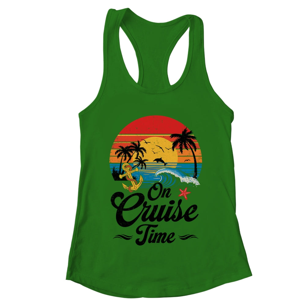 On Cruise Time Coconut Tree Graphic Summer Vacation Cruising Shirt & Tank Top | teecentury