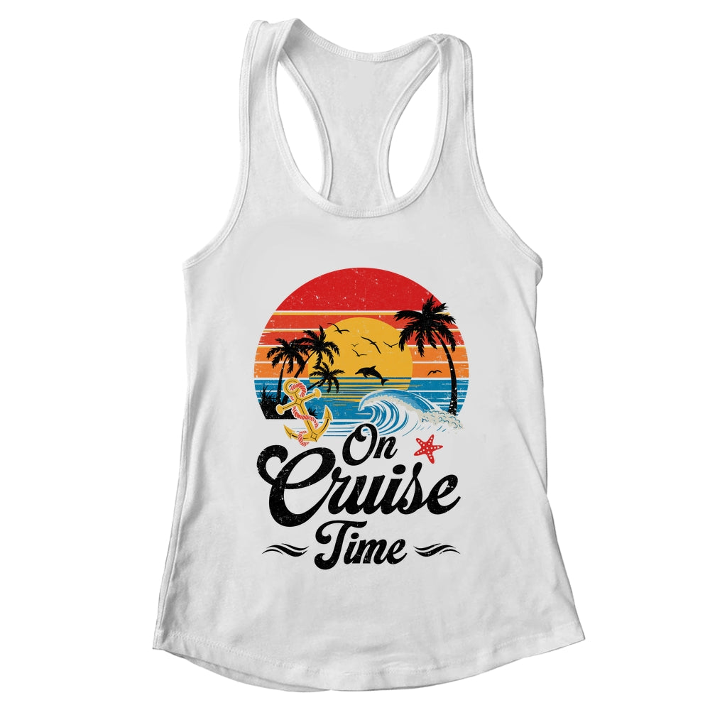 On Cruise Time Coconut Tree Graphic Summer Vacation Cruising Shirt & Tank Top | teecentury
