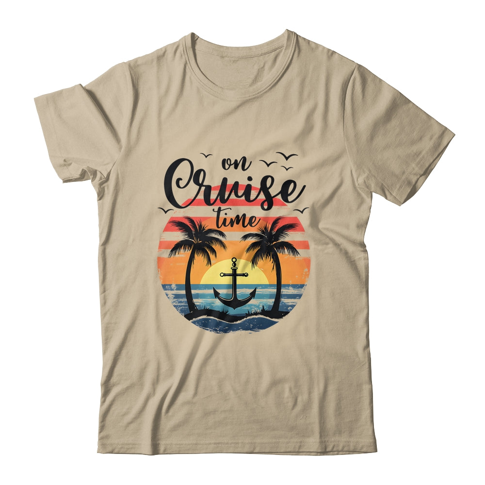 On Cruise Time Women Coconut Tree Family Summer Vacation Shirt & Tank Top | teecentury