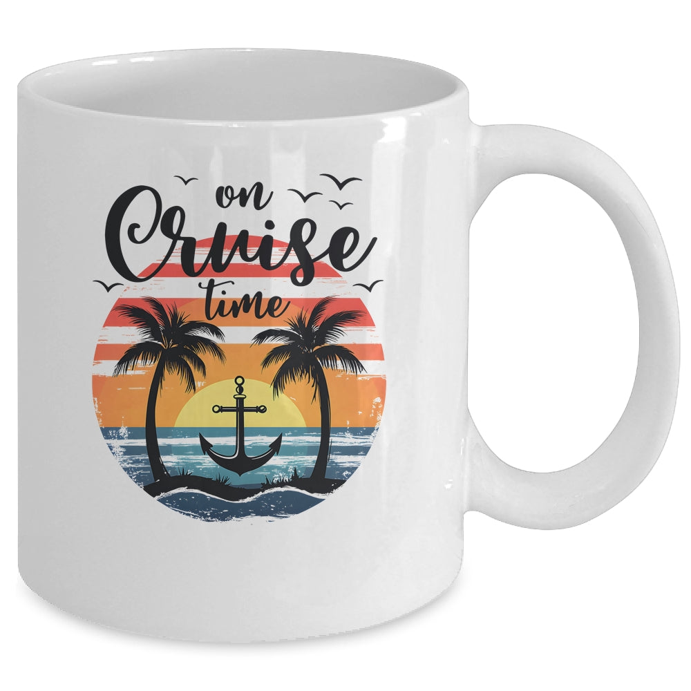 On Cruise Time Women Coconut Tree Family Summer Vacation Mug | teecentury