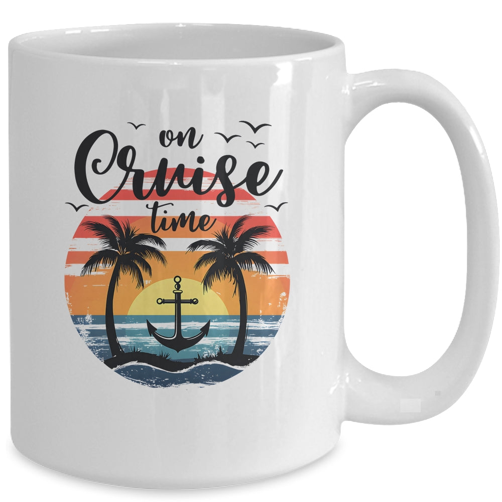 On Cruise Time Women Coconut Tree Family Summer Vacation Mug | teecentury
