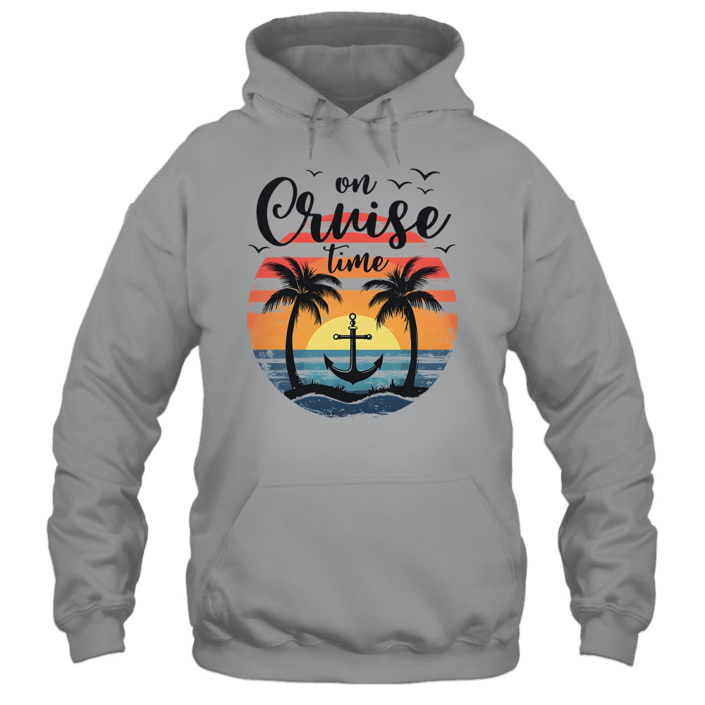 On Cruise Time Women Coconut Tree Family Summer Vacation Shirt & Tank Top | teecentury