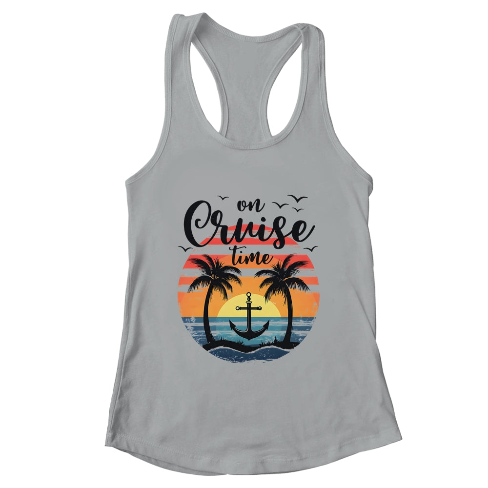 On Cruise Time Women Coconut Tree Family Summer Vacation Shirt & Tank Top | teecentury