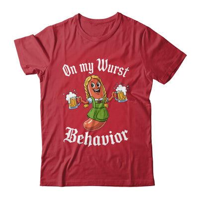On My Wurst Behavior Oktoberfest German Funny Germany Women Shirt & Hoodie | teecentury