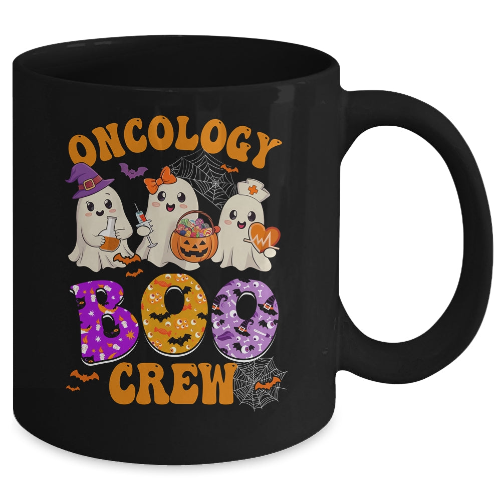 Oncology Boo Crew Funny Ghost Halloween Spooky Costume Nurse Mug | teecentury