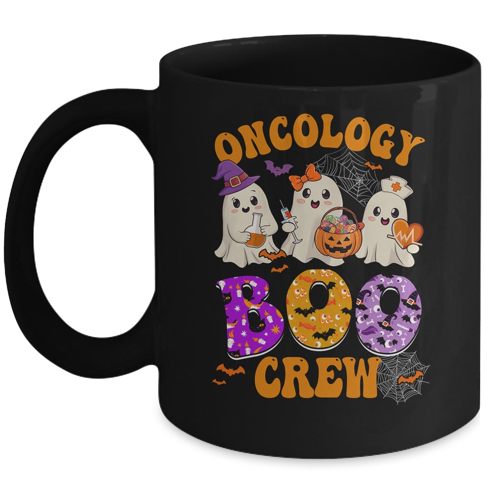 Oncology Boo Crew Funny Ghost Halloween Spooky Costume Nurse Mug | teecentury