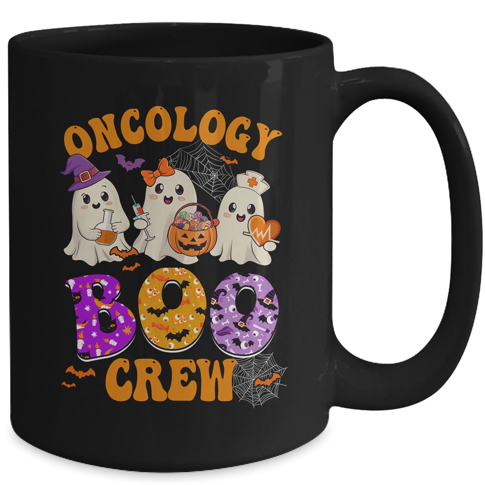 Oncology Boo Crew Funny Ghost Halloween Spooky Costume Nurse Mug | teecentury